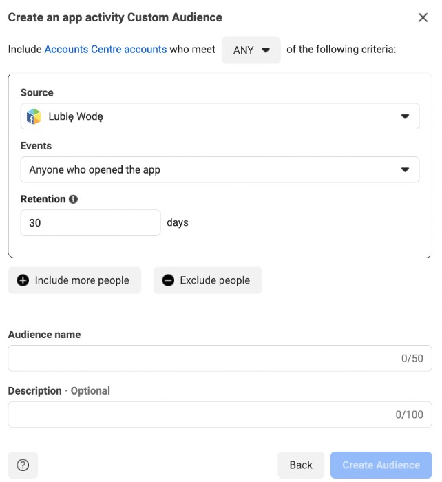 Creating custom audiences as part of your Facebook ads target options