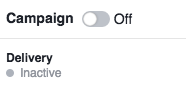 Deactivate the Facebook campaign to edit the boosted post